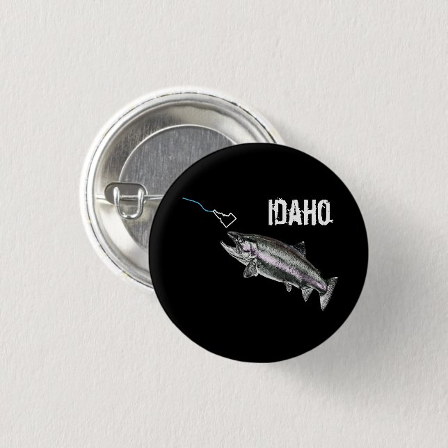 IDAHO STEELHEAD - HIER FISCHFISCHE - STREKENDE IDA BUTTON (Vorne & Hinten)