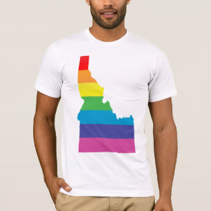 Idaho Stolz. gestreift. T-Shirt
