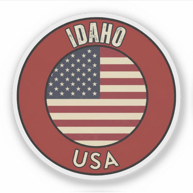Idaho United States Aufkleber (Vorderseite)
