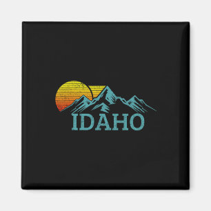 Idaho Vintage Berge Sonnenuntergang Wandern Natur Magnet