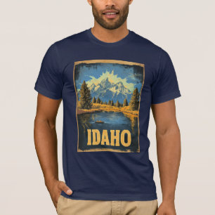 Idaho Vintage Reiseplakat T-Shirt