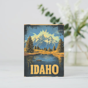 Idaho Vintage-Reiseposter Postkarte