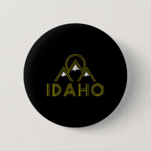 Idaho Vintage Retro Berge Wandern Souvenir Geschen Button