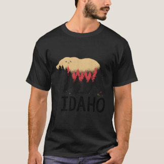 Idaho Vintager Grizzly Bär Natur Außenbereich Souv T-Shirt