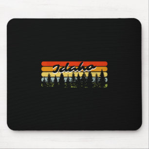 Idaho-Wald-Sonnenuntergang-Bäume-Hütte-Themen-Souv Mousepad