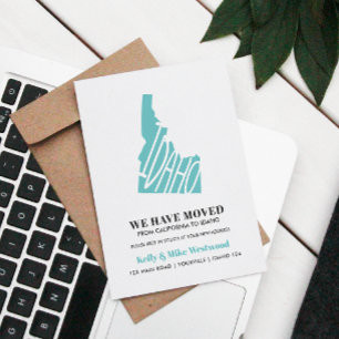 IDAHO Wir haben neue Adresse Neue Zuhause verschob Postkarte