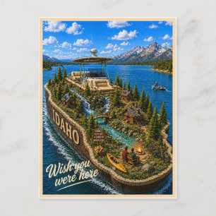 Idaho   Wish You Were Here   State-Serie Postkarte