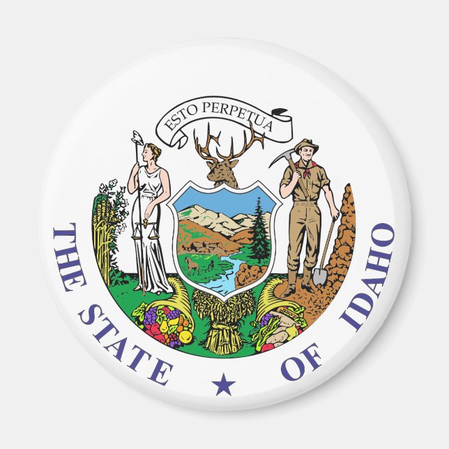 Idaho-Zeichen Magnet (Vorne)
