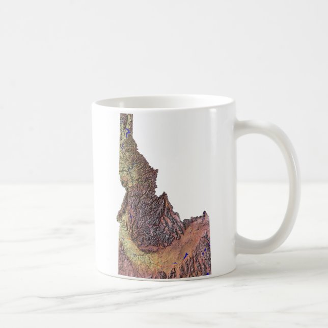 Idahoan Flag + Karte Tasse (Rechts)