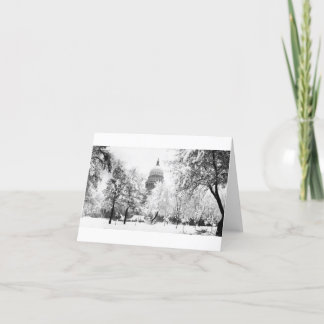 Idahos Hauptstadt unter Schnee Karte