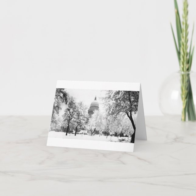 Idahos Hauptstadt unter Schnee Karte (Vorderseite)