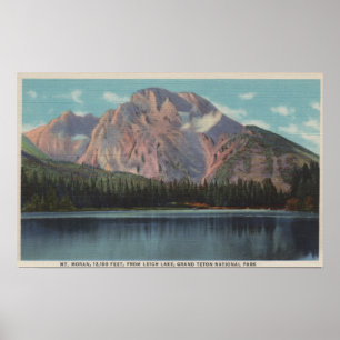 IdahoView von Mt. Moran von Leigh LakeIdaho Poster