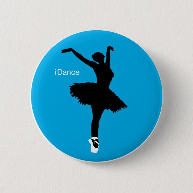iDance (blau) Button (Vorderseite)