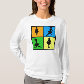 iDance irische Tänzer-Silhouetten T-Shirt