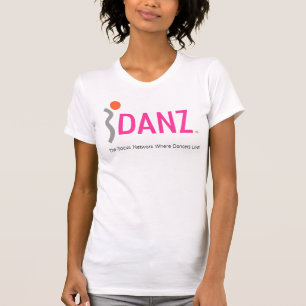 iDANZ Logo-weißes Unterhemd angepasst