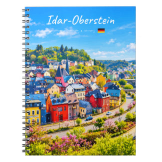 Idar-Oberstein, Deutschland - Bunte Stadt Notizblock