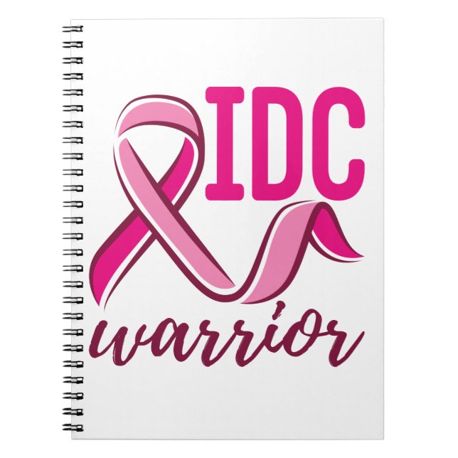 IDC Warrior Breast Cancer Awareness Notizblock (Vorderseite)