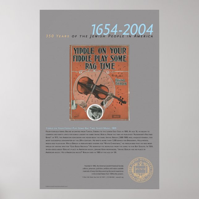 Iddle on your fiddle.., Sheet music, 1909 Poster (Vorne)