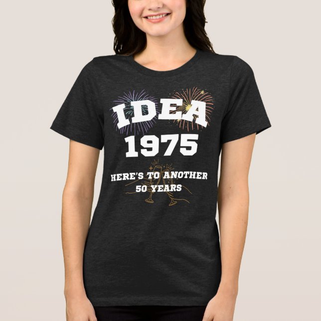 IDEA 50 Jahre Tri-Blend Shirt (Vorderseite)