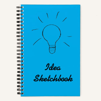 Idea Blue Sketchbook Notebook Notizbuch