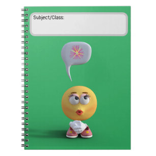 "Idea Emoji" (Green) Notebook Notizblock