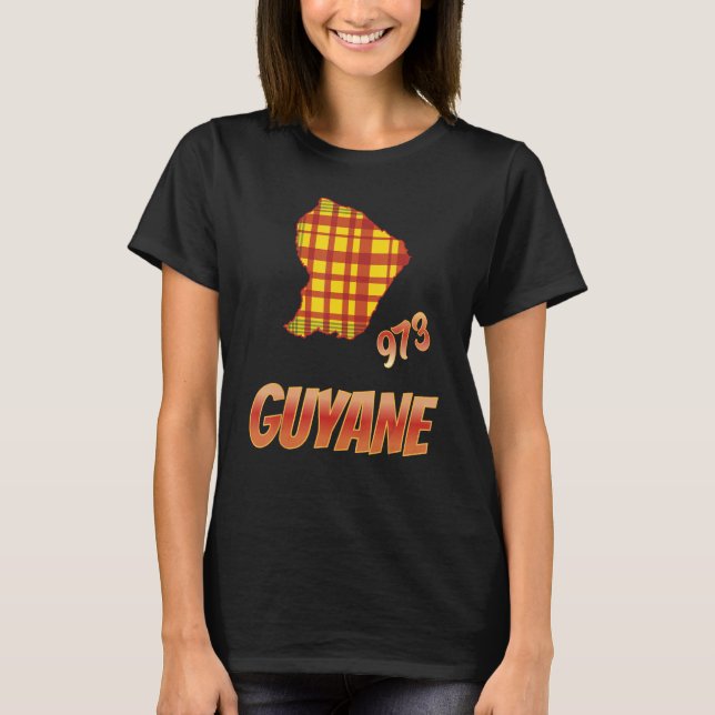 idea for Guyanese Madras map of Guyana T-Shirt (Vorderseite)