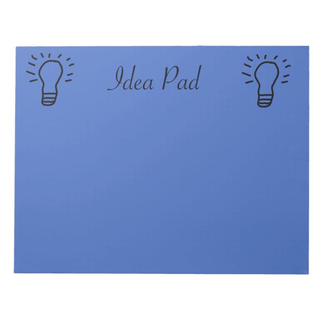 Idea Pad Blue Notizblock (Vorderseite)