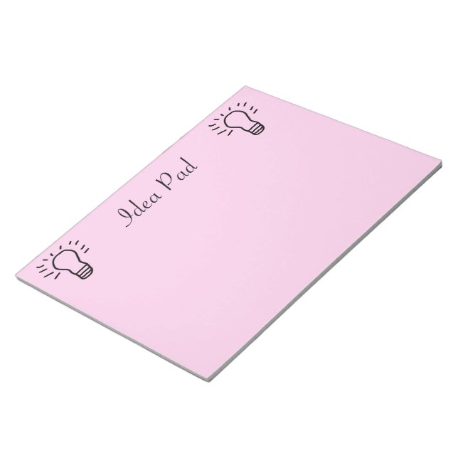 Idea Pad Pink Notizblock (angewinkelt)