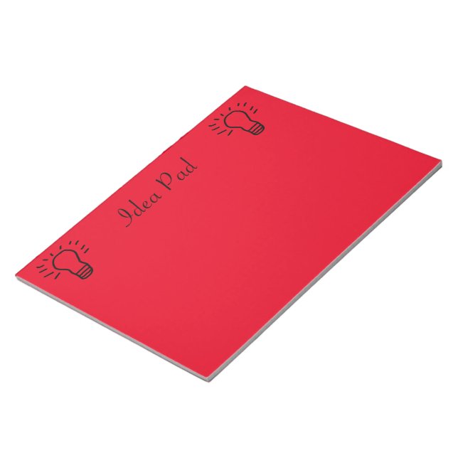 Idea Pad Red Notizblock (angewinkelt)