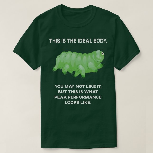 Ideal Body Tardigrade Microbiology Water B T-Shirt (Design vorne)