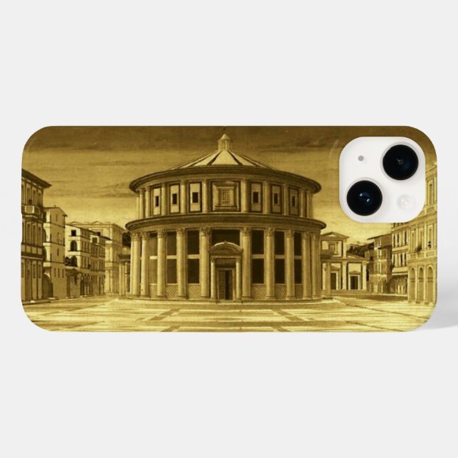 IDEAL CITY Renaissance Architecture ,Gelb gelb Case-Mate iPhone Hülle (Rückseite (Horizontal))