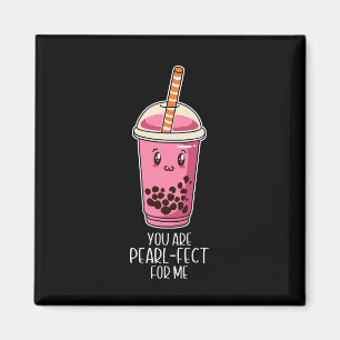 Ideal für mich boba Perltee kawaii schwarz Magnet