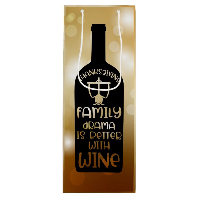 Ideal für Weinliebhaber Geschenktüte Für Weinflaschen (Vorderseite)