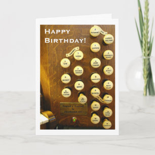 Ideal organ birthday card karte