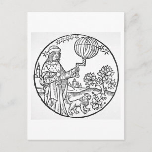 Ideal Portrait von Aristoteles (384-322 v. Chr.),  Postkarte