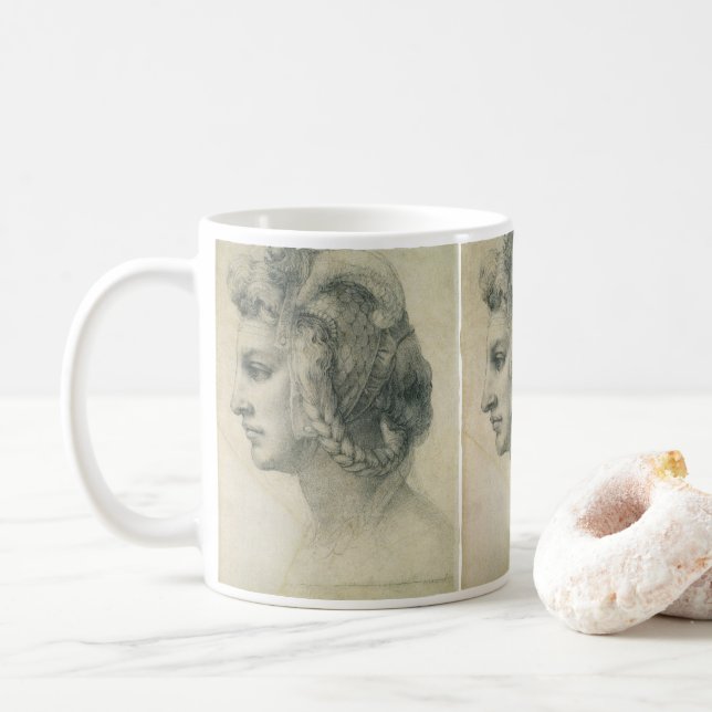 Idealer Leiter einer Frau von Michelangelo Kaffeetasse (Mit Donut)