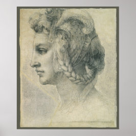 Idealer Leiter einer Frau von Michelangelo Poster