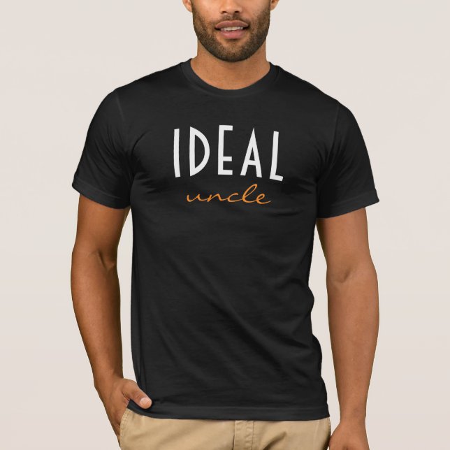 IDEALER Onkel. Personalisierter T - Shirt (Vorderseite)
