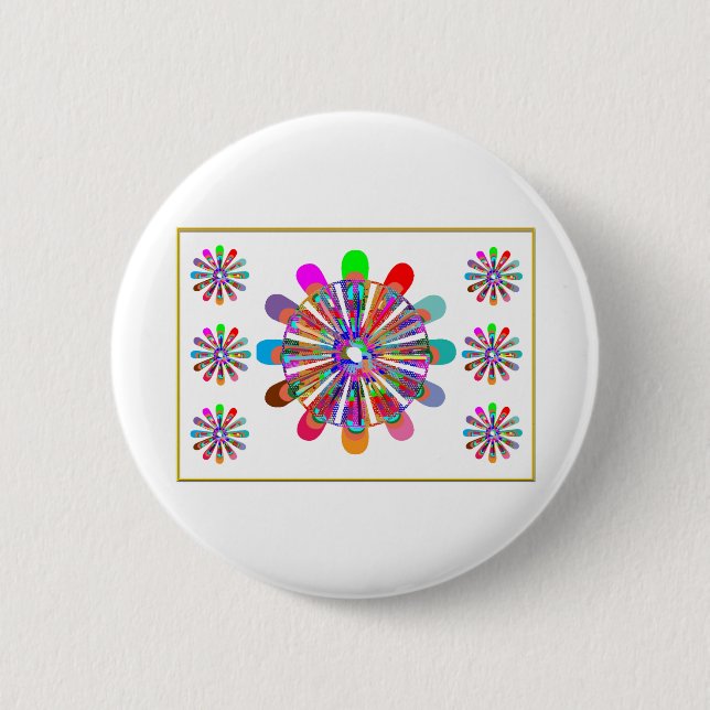 IDEALES GESCHENK:  LUCKY7   SevenSTAR Chakra Button (Vorderseite)
