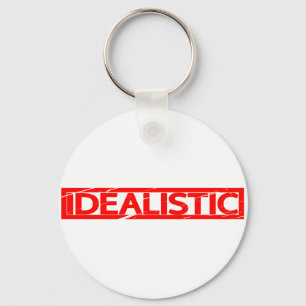Idealistische Briefmarke Schlüsselanhänger