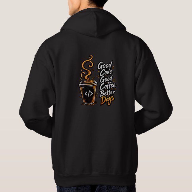 Ideas mit Kaffee befeuern Hoodie (Rückseite)