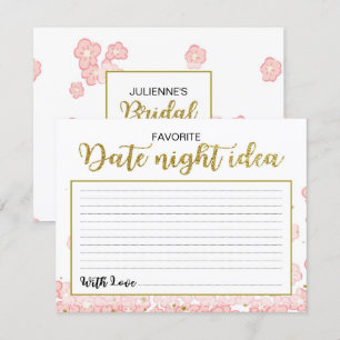 Ideen für die Nacht Rosa und goldfarbene Glitzer Einladung