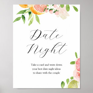 Ideen für einen romantischen Abend - Schild für di