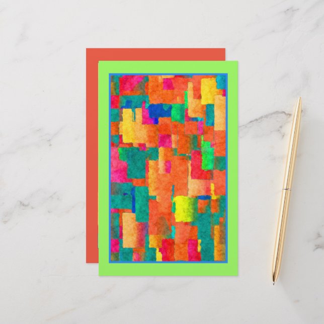 Ideen für Seifenumschlag-Papiere Moderne auf Gerec Briefpapier (Vorderseite/Rückseite Beispiel)