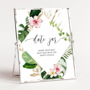 Ideen für tropische Datteltage. Date jar Brautpart Poster