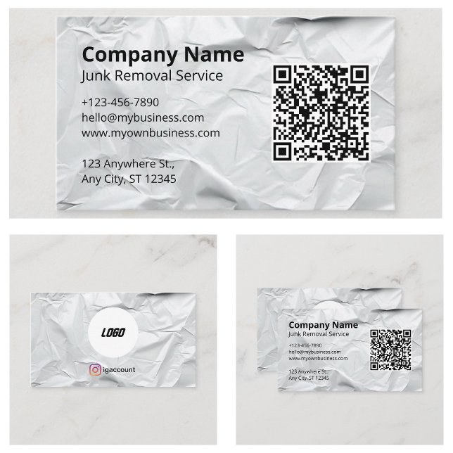 Ideen für Vorlagen von Junk Removal Hauling Servic Visitenkarte (Junk Removal Hauling Service Logo Templates Ideas Business Card
)