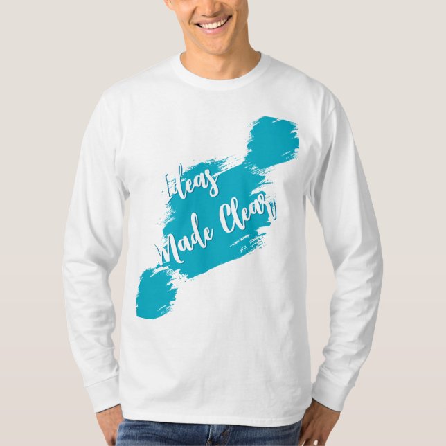 Ideen ließen lange Schlange T-Shir klar T-Shirt (Vorderseite)