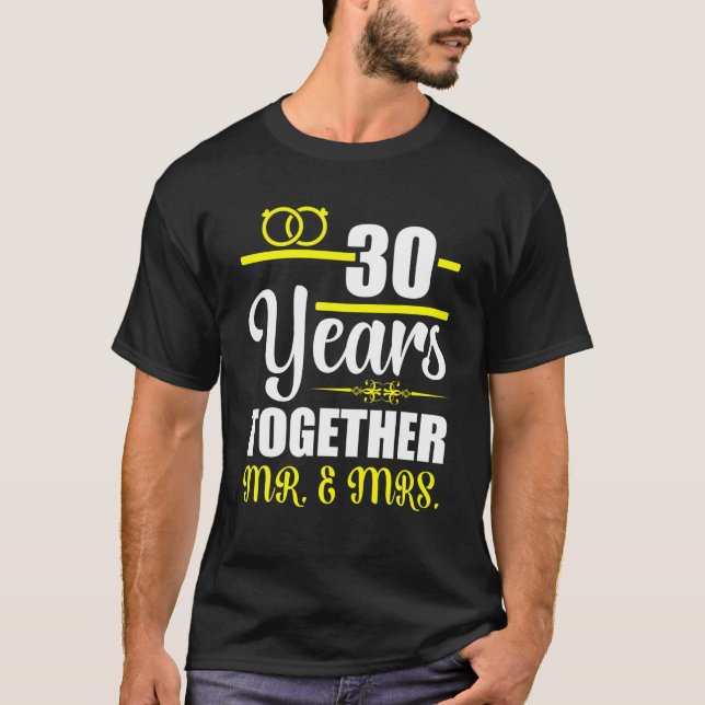 Ideen zum 30. Jahrestag der Hochzeit T-Shirt (Vorderseite)