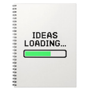Ideenbeladung... - Progress Bar Tech Design Notizblock