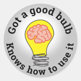 Ideenbeleuchtungsaufkleber für die Mitarbeitererke Runder Aufkleber